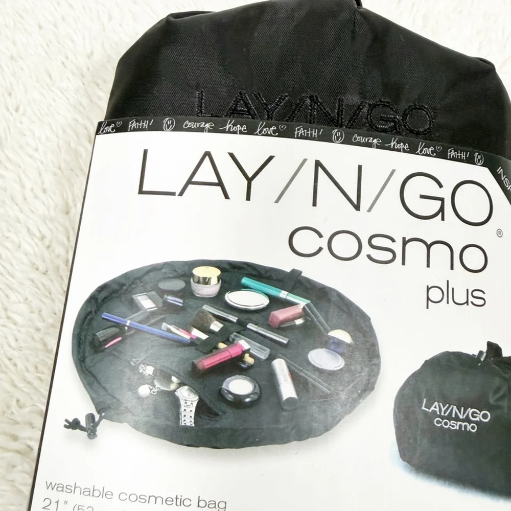 Lay-n-Go Cosmo Plus Drawstring Cosmetic Bag Black 21